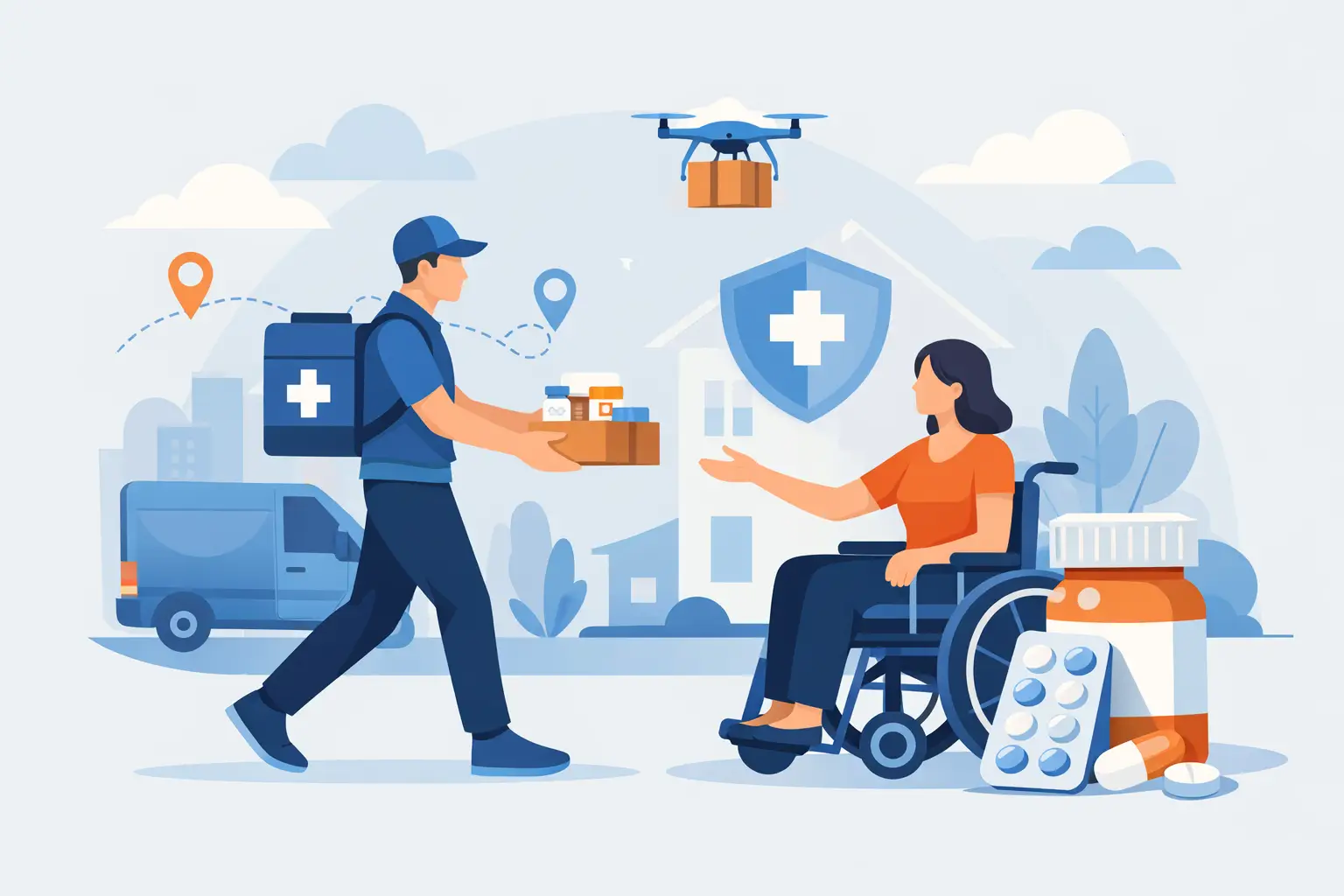 Consegna medicinali per disabili: come funziona