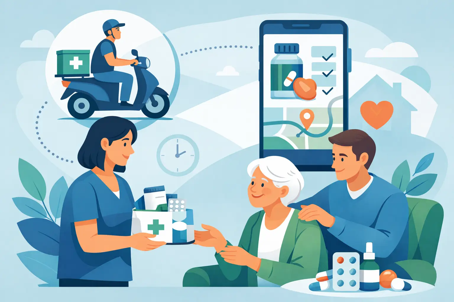 Consegna farmaci per caregiver: come aiuta
