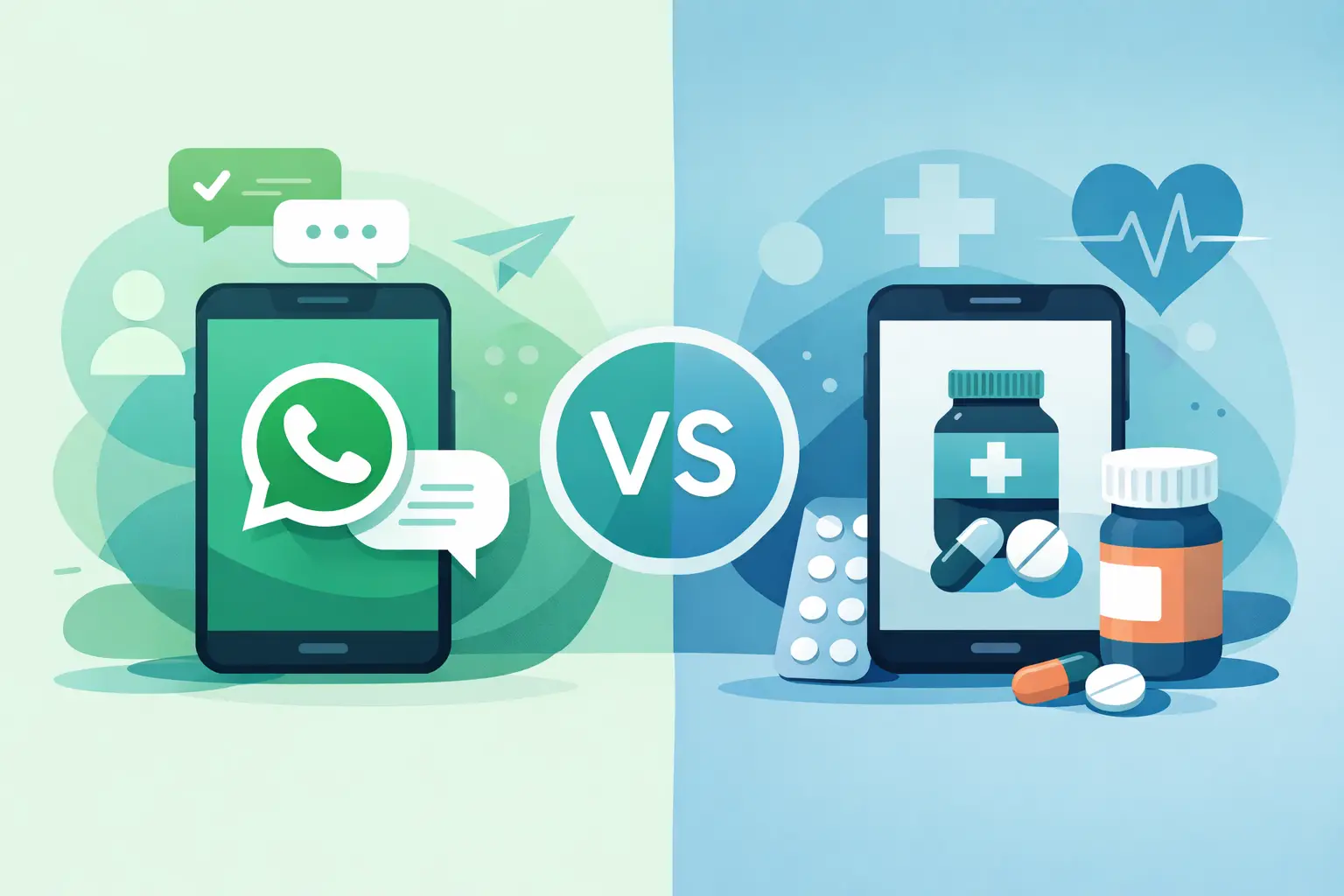 WhatsApp o app per farmaci: cosa conviene