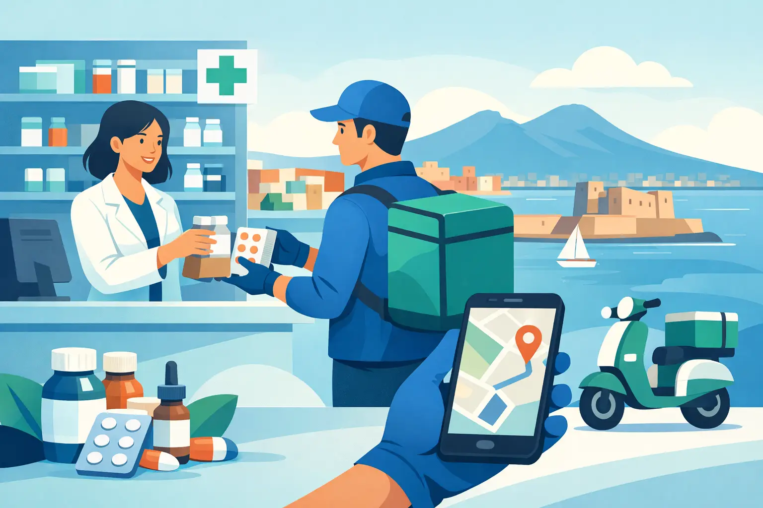 Farmaci a domicilio a Napoli: come funziona