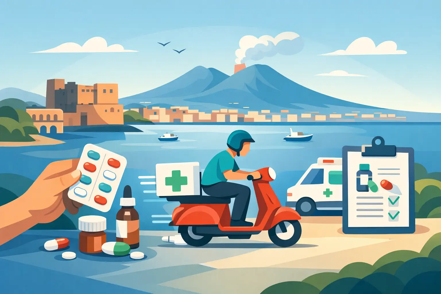 Guida consegna farmaci senza attese a Napoli
