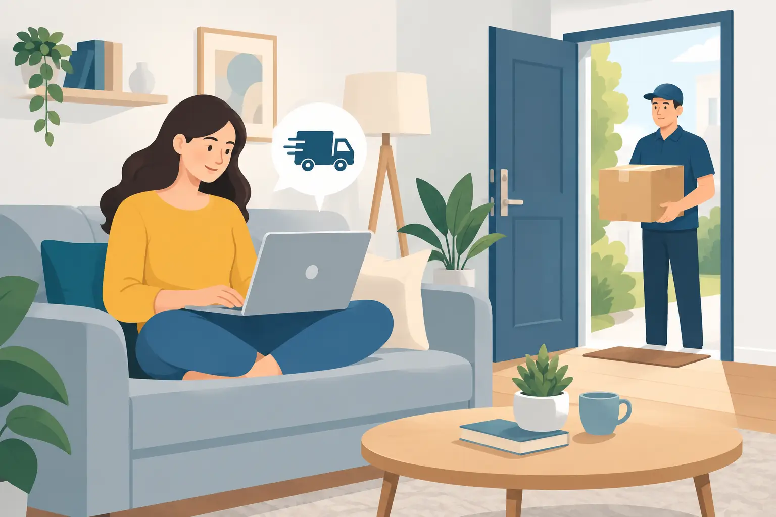 Come richiedere consegna senza uscire di casa