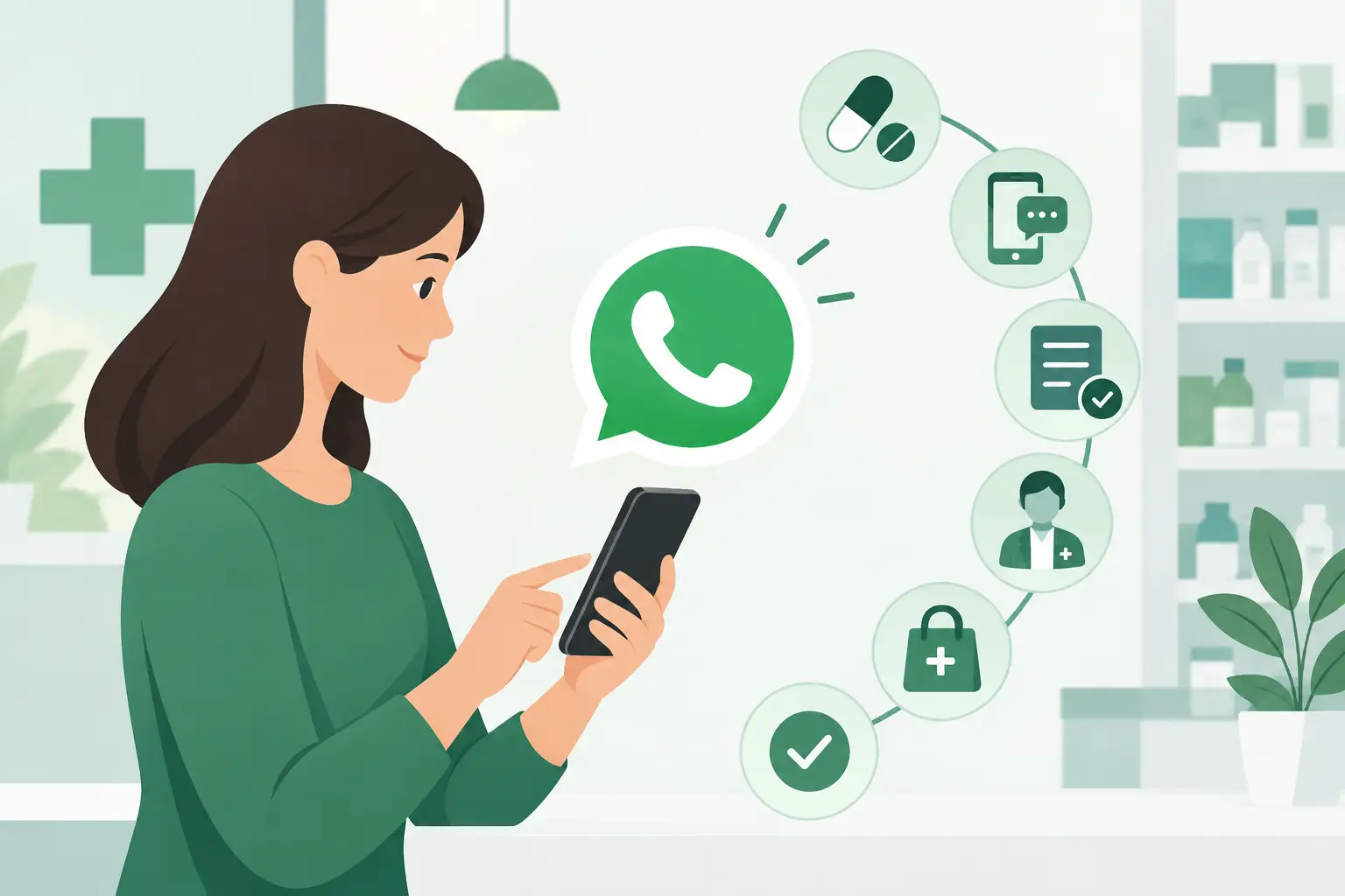 Preparare richiesta farmacia WhatsApp in 7 passi